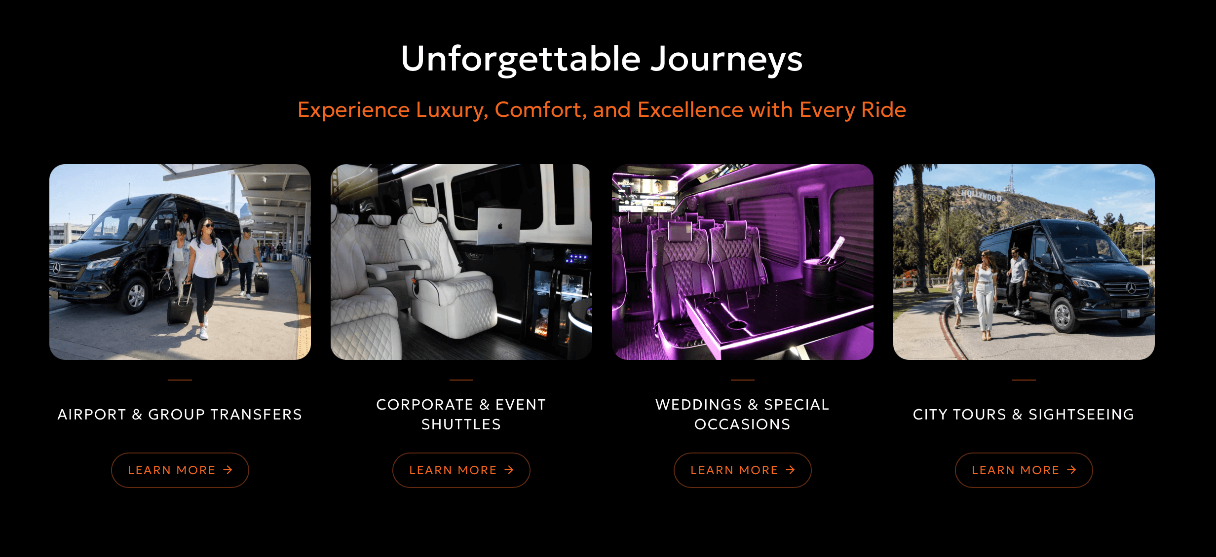 Elite Beverly Hills Limousine — custom limo website by Growth Choice