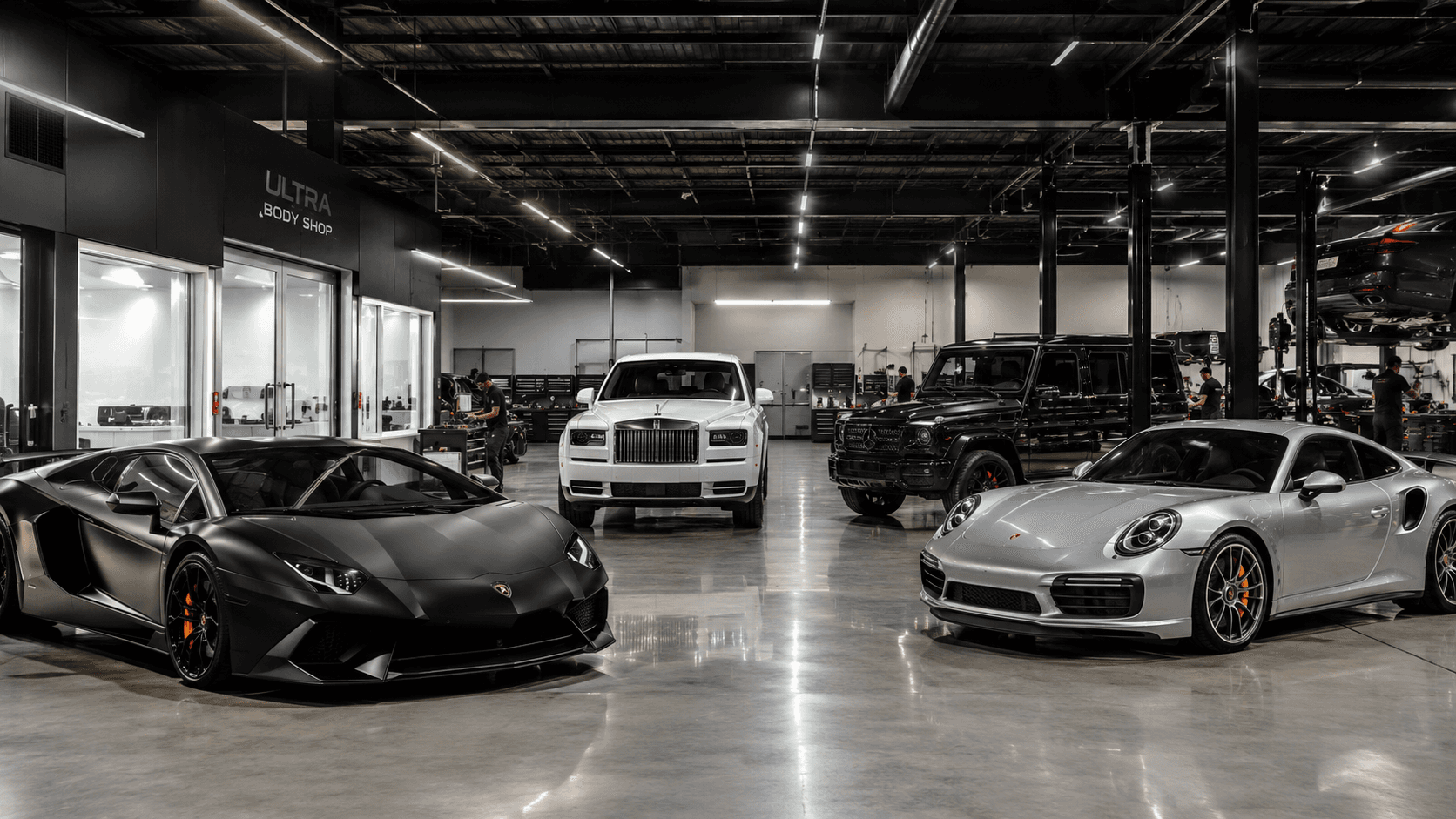Auto body shop Google Ads campaign management — professional collision repair facility